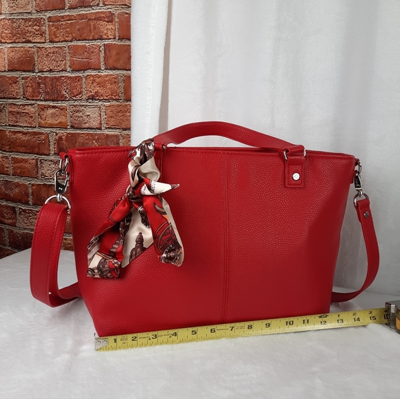 Jewell Elegant Red Tote Bag - Picture 11 of 15